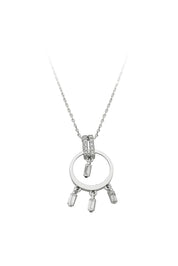 Altın Baget Taşlı Tasarım Kolye