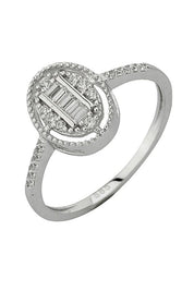 Altın Baget Taşlı Yüzük