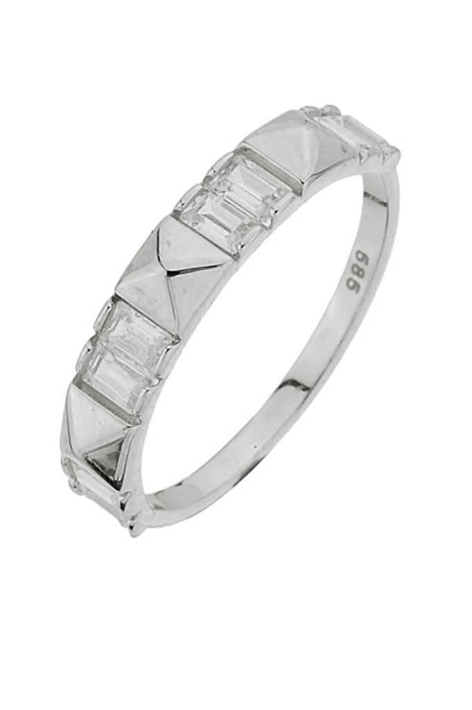 Altın Baget Taşlı Yüzük