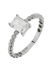 Altın Baget Taşlı Yüzük