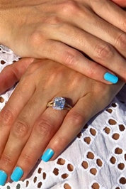 Altın Baget Taşlı Yüzük