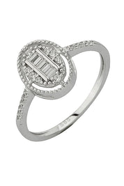 Altın Baget Taşlı Yüzük