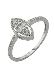 Altın Baget Taşlı Yüzük