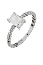 Altın Baget Taşlı Yüzük