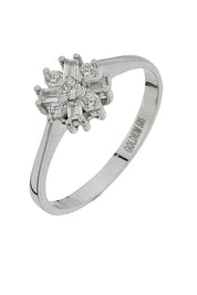 Altın Baget Taşlı Yüzük