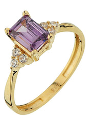 Altın Baget Taşlı Yüzük