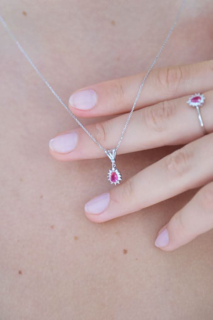 Altın Yakut Taşlı Set