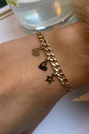 Altın Charm Bileklik