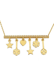 Altın Charm Kolye