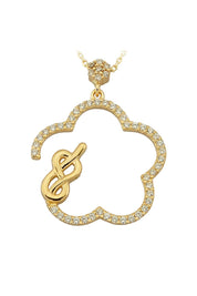 Altın Çiçek Düğüm Kolye