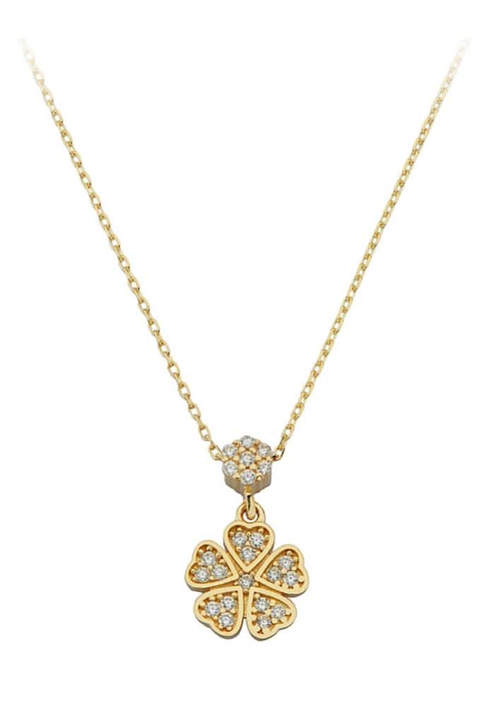 Altın Çiçek Kolye