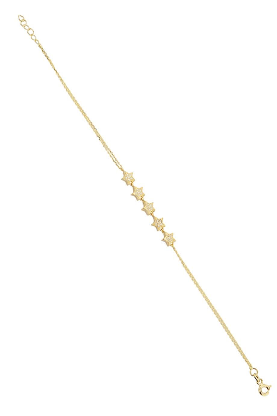 Altın Çoklu Yıldız Bileklik