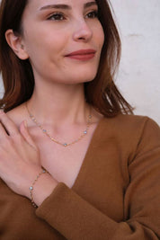 Altın Dorikalı Nazar Set