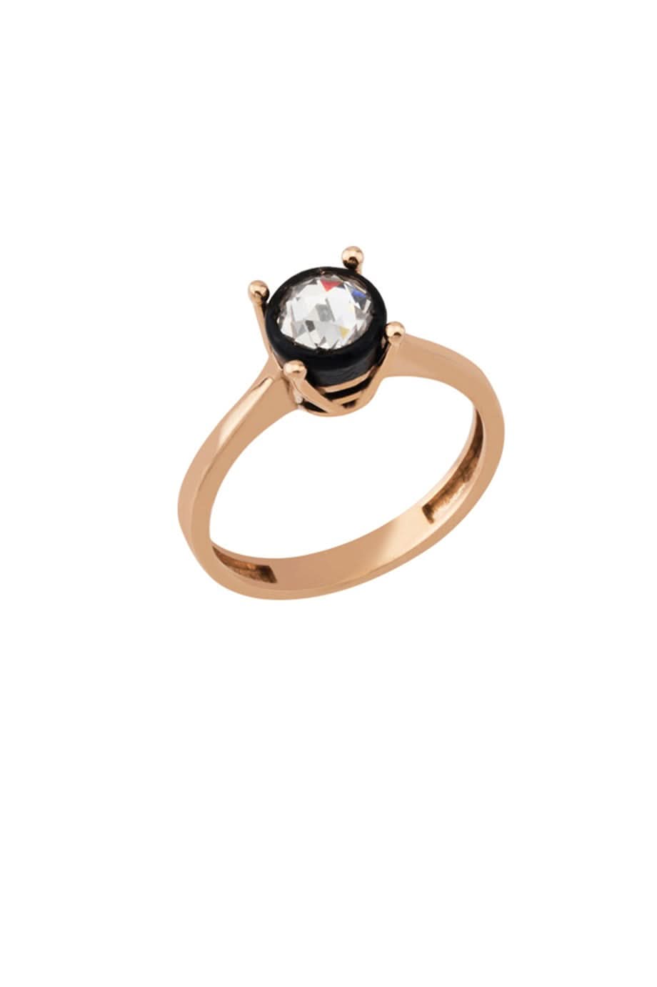 Altın Elmas Görünümlü Tektaş Yüzük