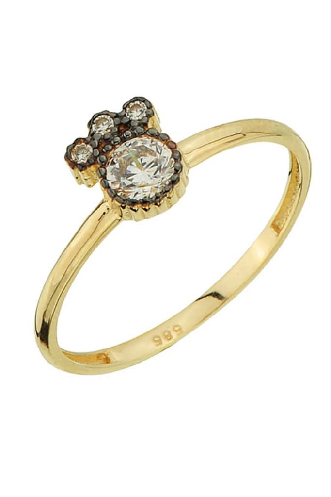 Altın Elmas Görünümlü Yüzük