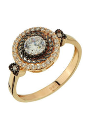 Altın Elmas Görünümlü Yüzük