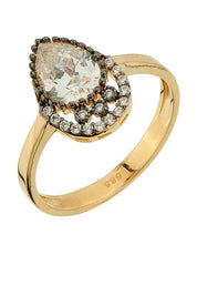 Altın Elmas Görünümlü Yüzük