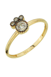 Altın Elmas Görünümlü Yüzük