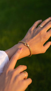 Altın Halat Zincir Bileklik