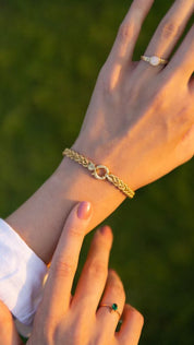 Altın Halat Zincir Bileklik