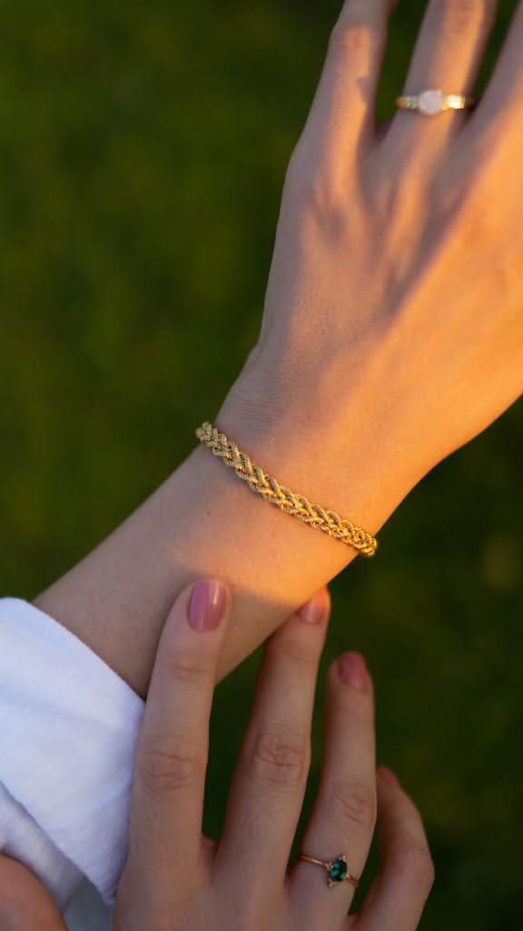 Altın Halat Zincir Bileklik