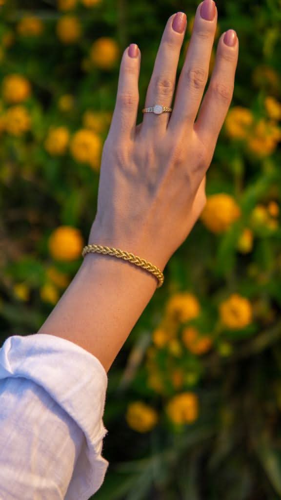 Altın Halat Zincir Bileklik