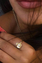 Altın İstiridye Yüzük