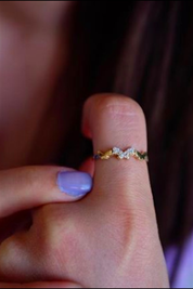 Altın Kelebek Yüzük