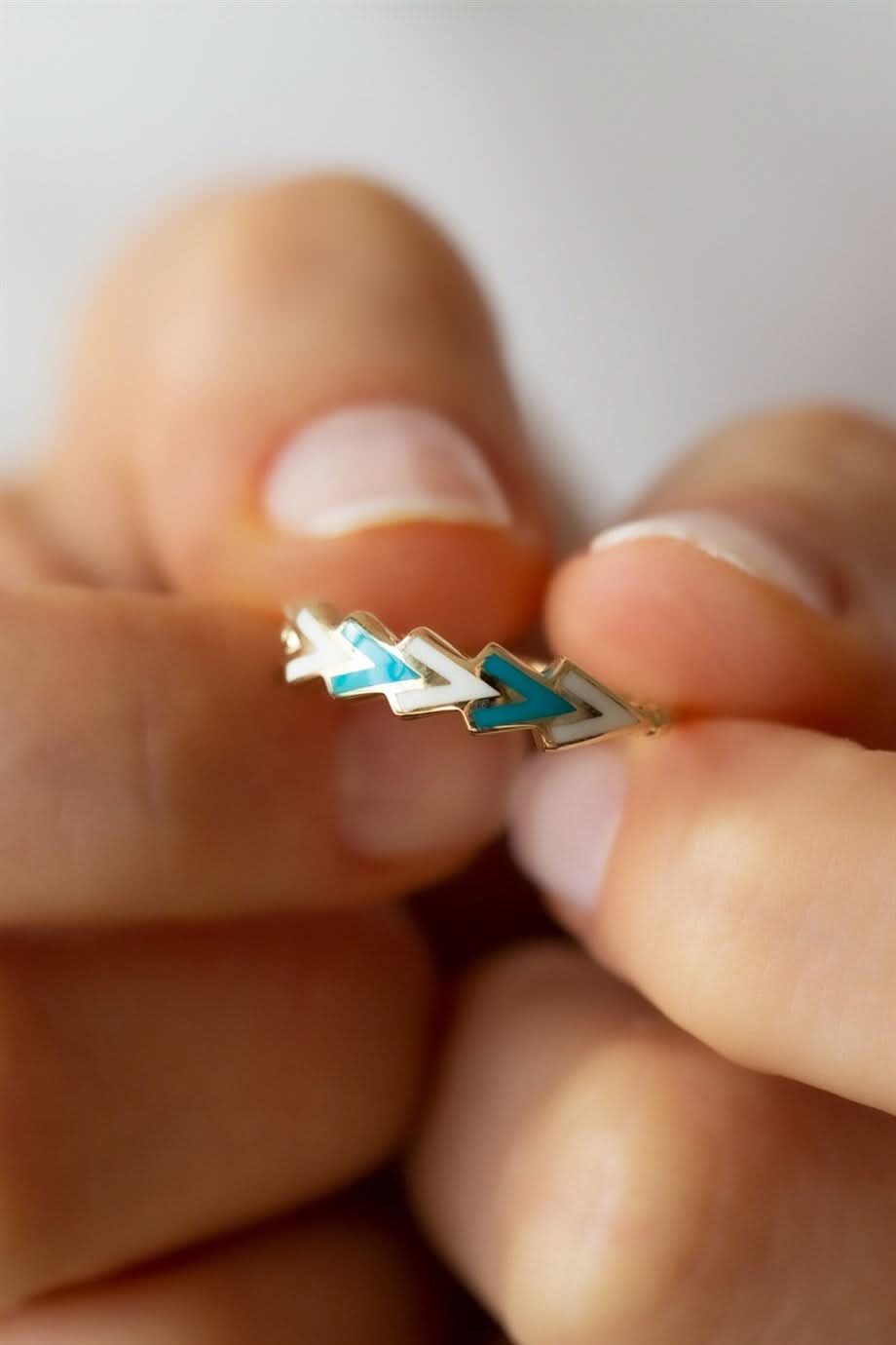 Altın Mineli Tasarım Yüzük