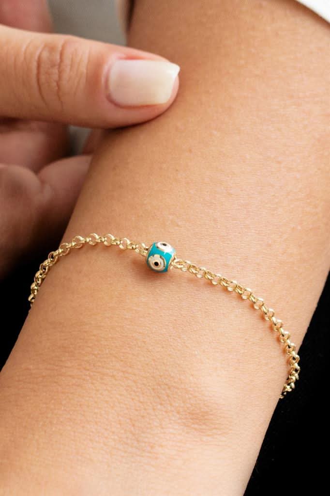 Altın Nazar Boncuğu Bileklik