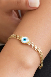 Altın Nazar Boncuğu Bileklik