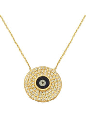 Altın Nazar Boncuğu Kolye