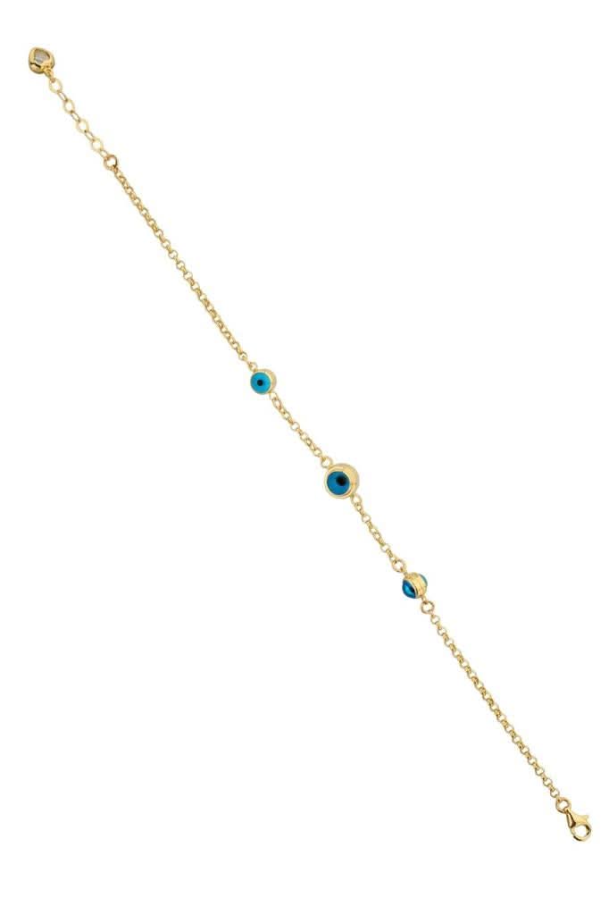 Altın Nazar Boncuklu Bileklik