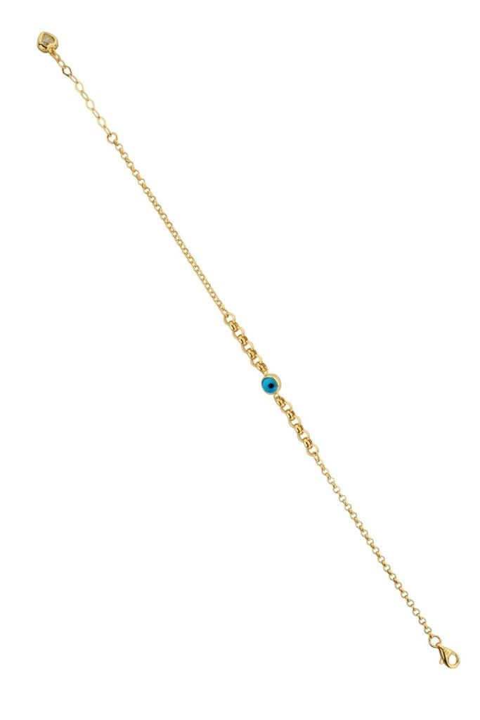 Altın Nazar Boncuklu Bileklik