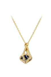 Altın Nazar Boncuklu Kafes Kolye