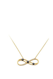 Altın Nazar Boncuklu Sonsuzluk Kolye