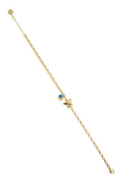 Altın Nazar Boncuklu Yıldızlı Bileklik