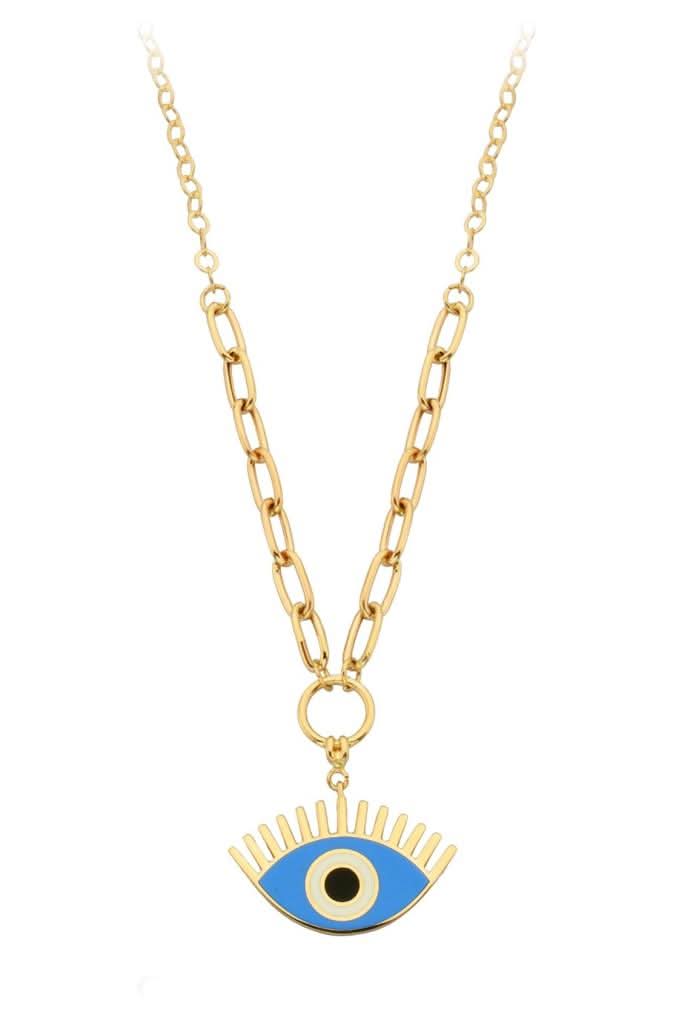Altın Nazar Göz Kolye