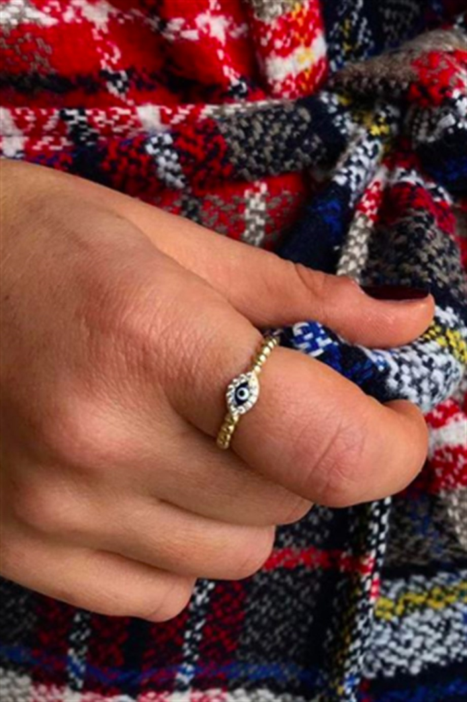 Altın Nazar Göz Yüzük