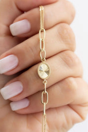 Altın Özel Kalem Işçilik Bileklik