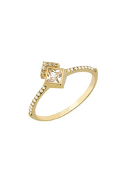 Altın Prenses Taşlı Yüzük