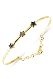 Altın Renkli Taşlı Yıldız Bilezik
