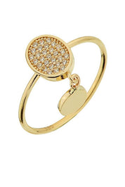 Altın Sallantılı Tasarım Yüzük