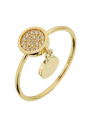 Altın Sallantılı Tasarım Yüzük