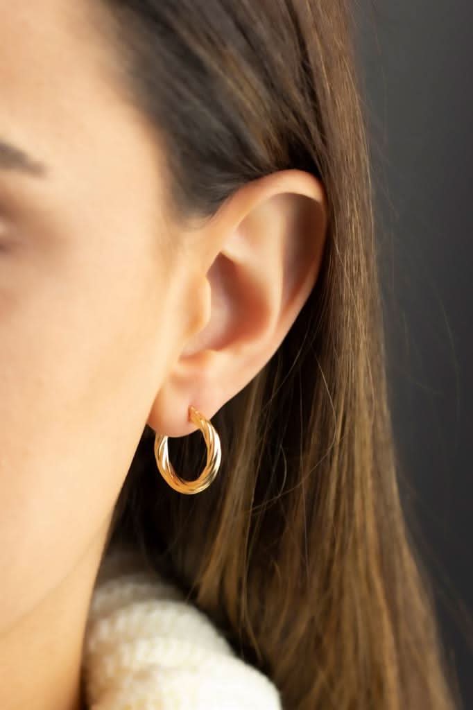 Altın Şarnel Küpe