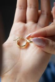 Altın Şarnel Küpe