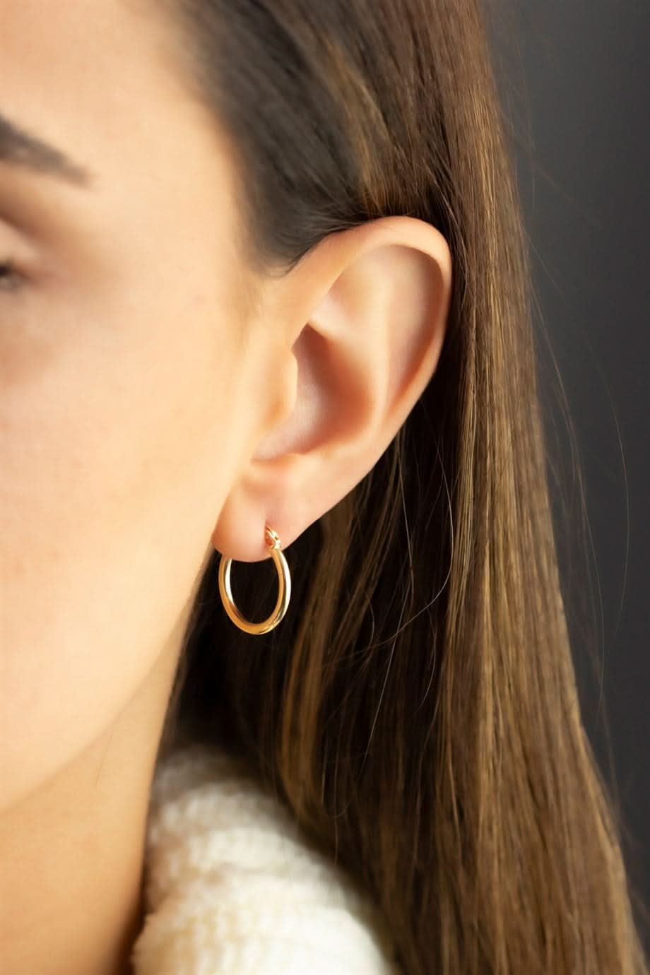 Altın Şarnel Küpe