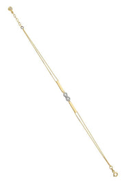 Altın Sonsuzluk Plaka Bileklik