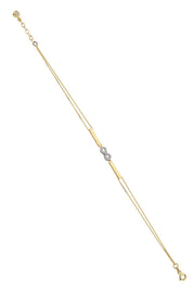 Altın Sonsuzluk Plaka Bileklik