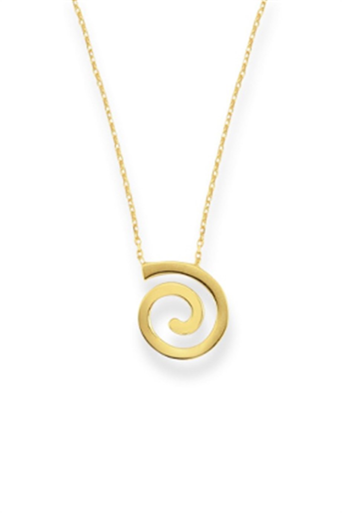 Altın Spiral Kolye